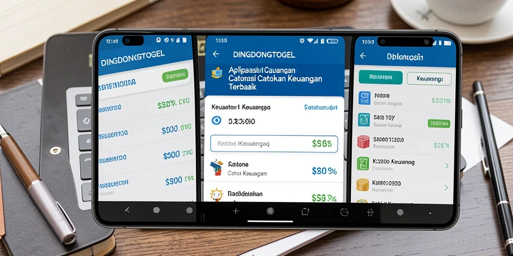 Tampilan aplikasi DINGDONGTOGEL yang sederhana dan fungsional untuk Catatan Keuangan.
