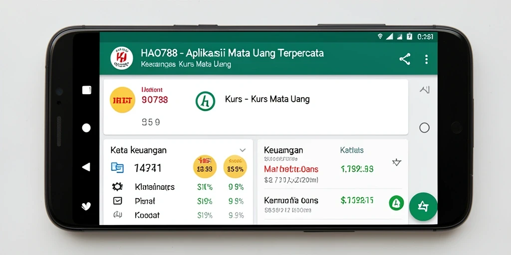 Tampilan antarmuka HAO788 dengan fitur kurs mata uang.