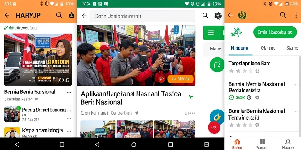 Tampilan antarmuka aplikasi Berita Nasional yang informatif dan menarik.