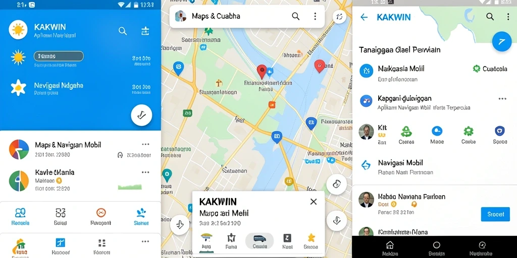 Tampilan antarmuka aplikasi KAKWIN yang intuitif dan informatif.