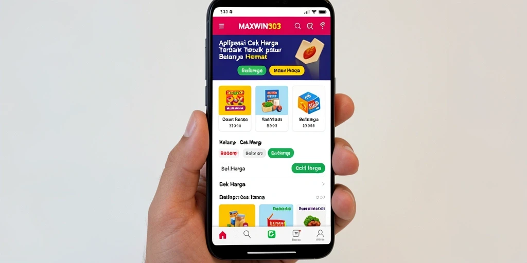 Antarmuka aplikasi MAXWIN303 menampilkan fitur Cek Harga dengan jelas dan informatif.